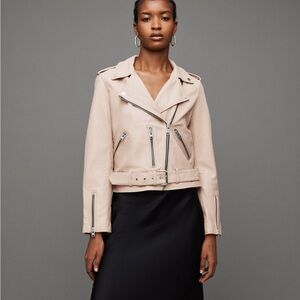 AllSaints Leather Balfern Biker Jacket